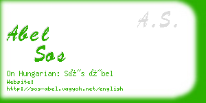 abel sos business card